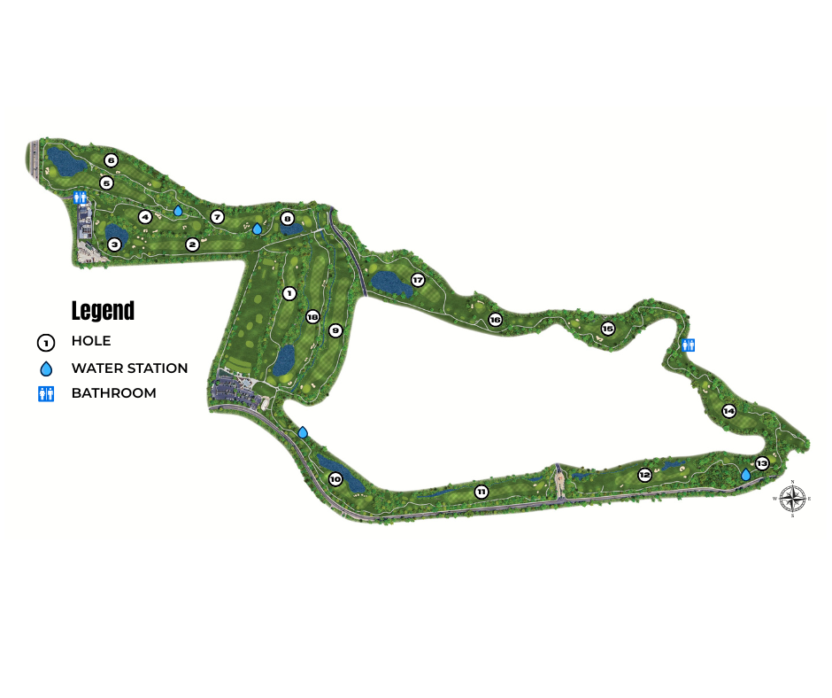 Native Oaks Golf Course Map