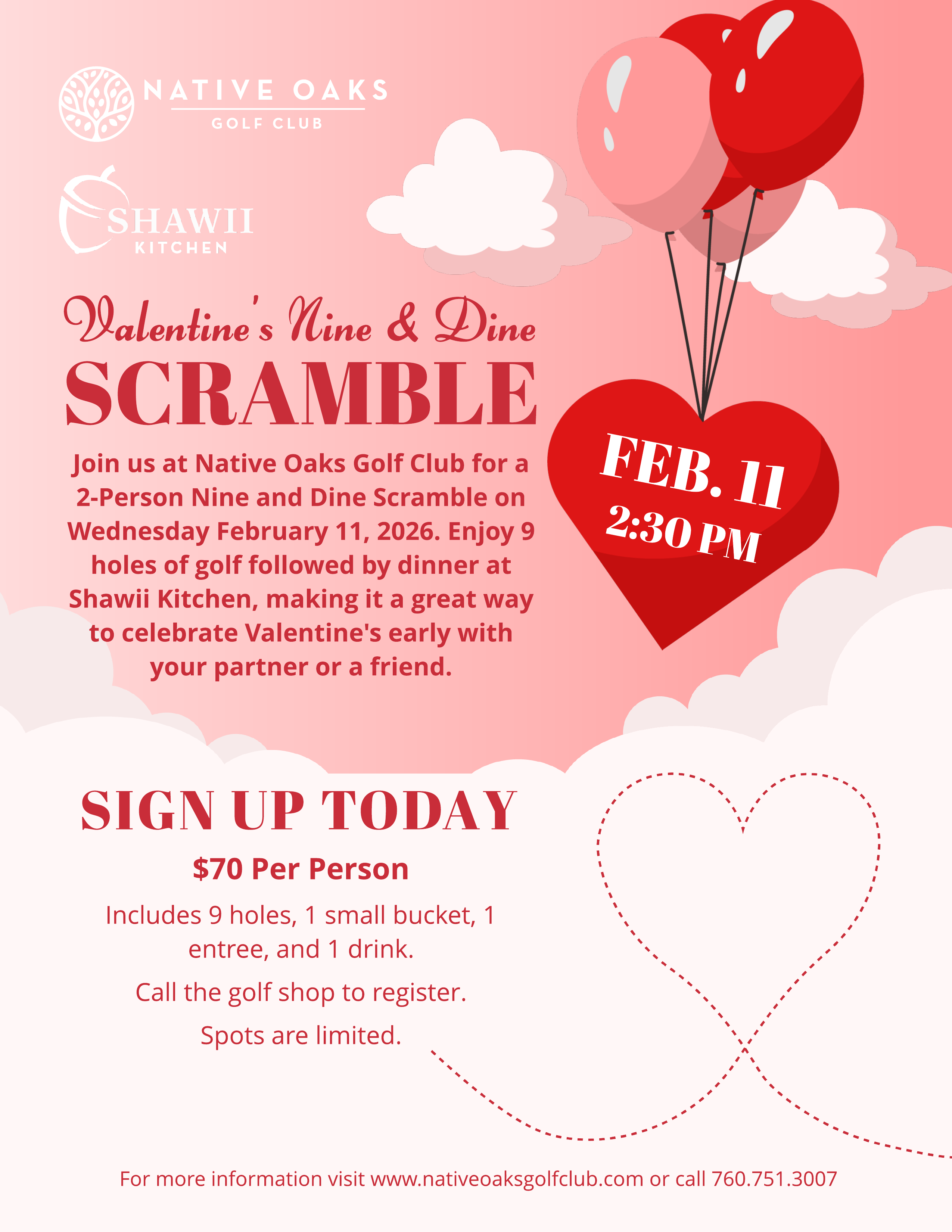 Valentine’s Day Scramble Flyer
