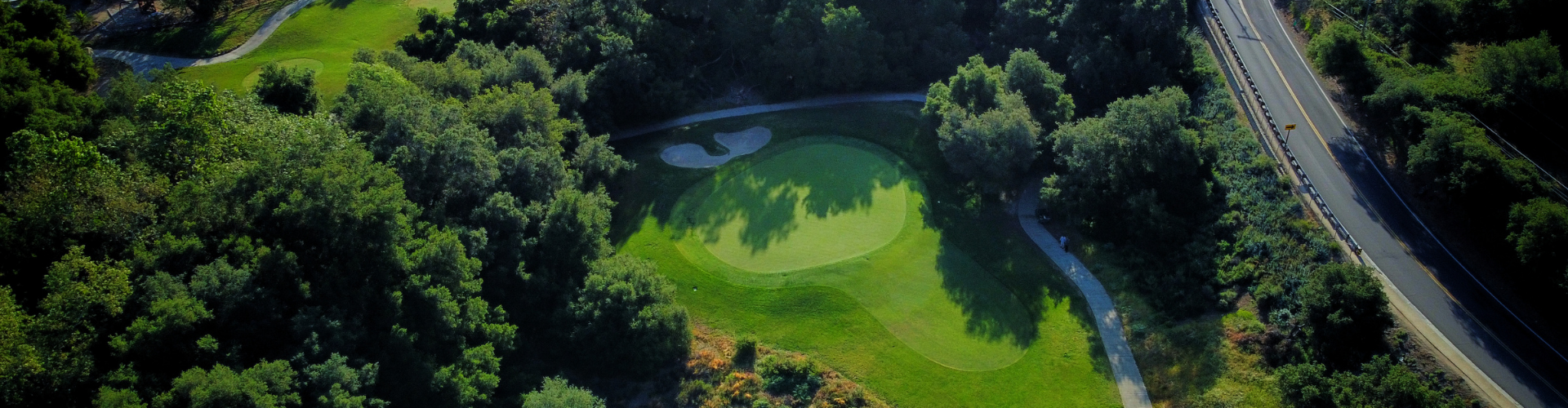 Drone Shot of Hole 13 at Native Oaks Golf Club