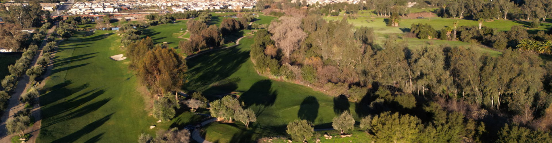 Drone Shot of the Front 9 of Native Oaks Golf Club